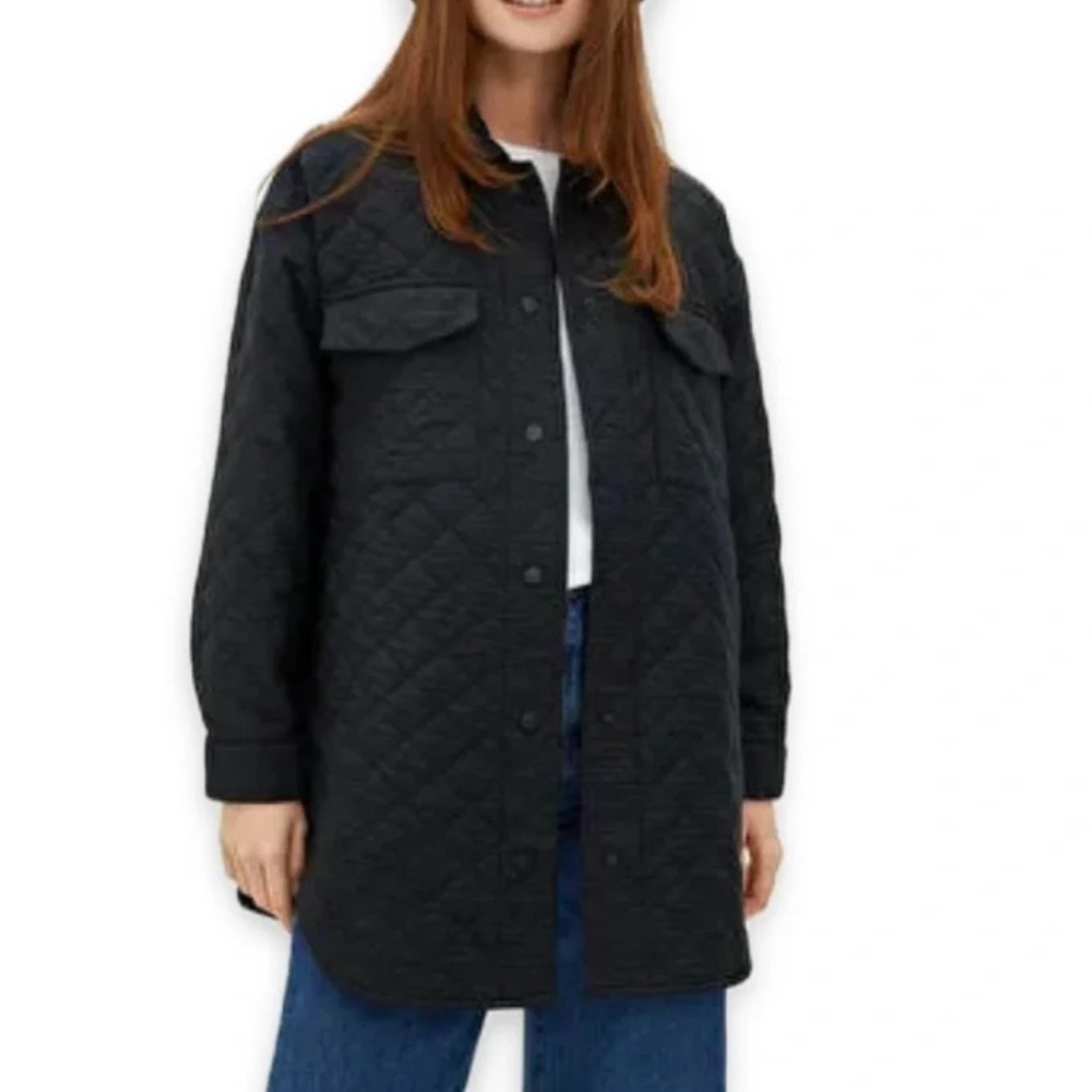 Jones NY Black Quilted Jacket